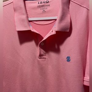 Izod Pink Polo Shirt, Men’s XXL Short Sleeve